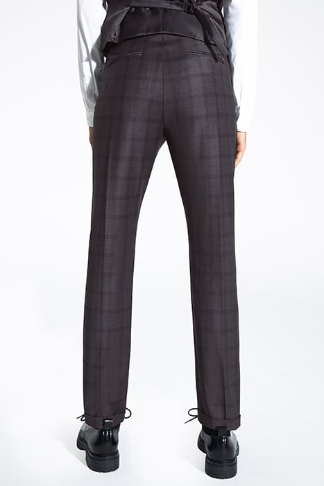 INDIGO CHECKED TRAVEL SUIT SUIT TROUSERS 2