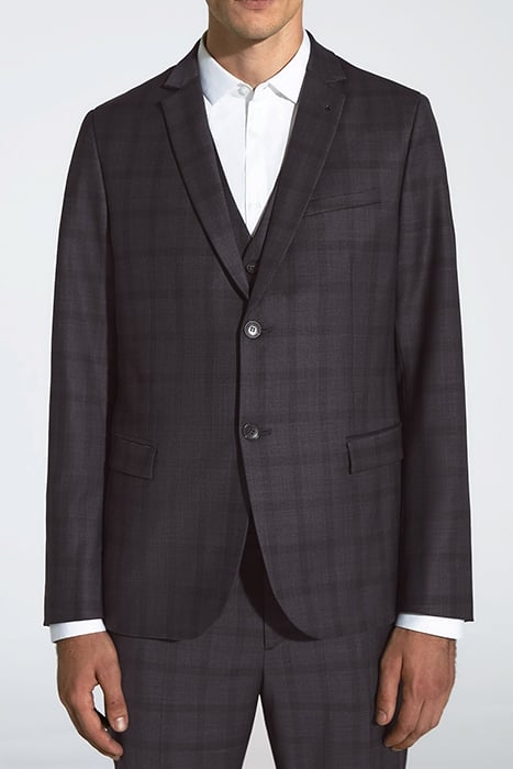 INDIGO CHECKED TRAVEL SUIT SUIT JACKET 1