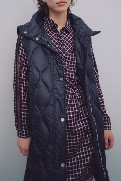 TARTAN BELTED SHIRT DRESS WITH METALLIC THREAD 3