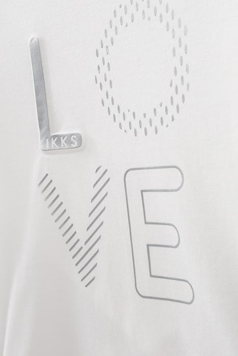 GIRLS’ ECRU SPORT T-SHIRT WITH TIE-DYE BRA TOP OFF-WHITE 6