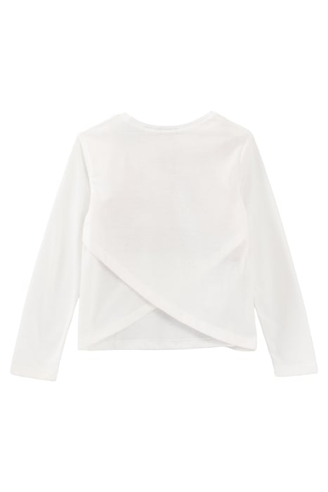 GIRLS’ ECRU SPORT T-SHIRT WITH TIE-DYE BRA TOP OFF-WHITE 2