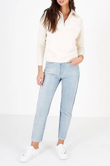 AUTHENTIC BLUE TWO-TONE BOYFIT JEANS 1