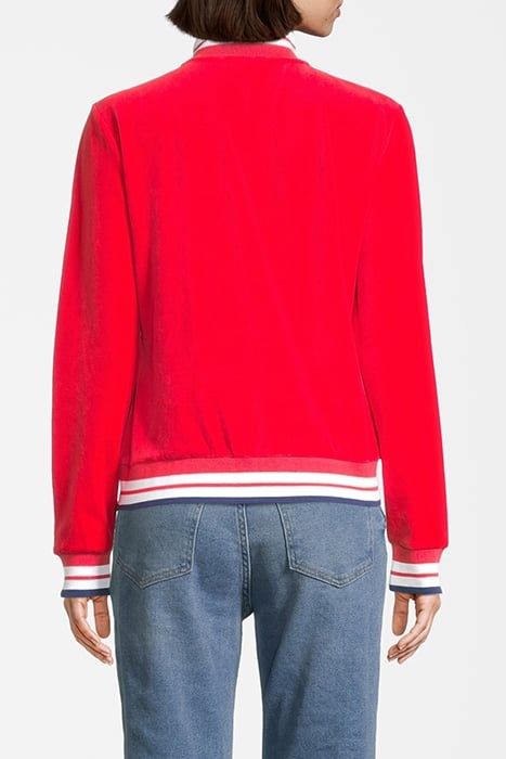 ZABIZ TRACK JACKET TRUE RED-MEDIEVAL BLUE 3