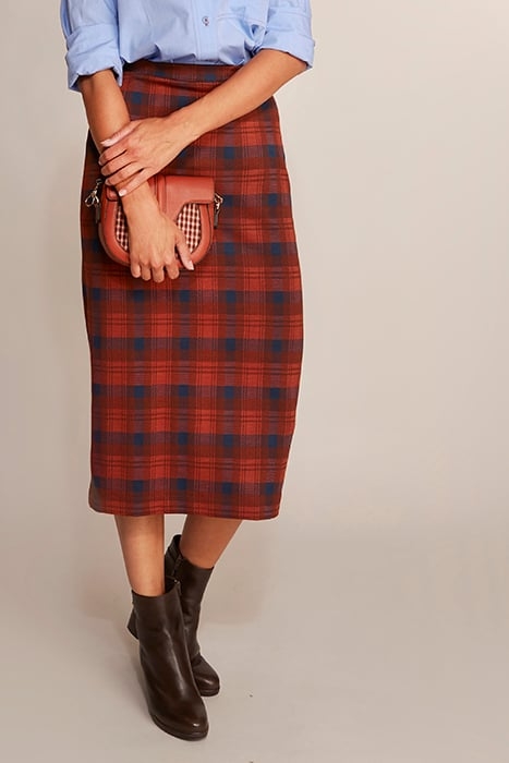 SKIRT JACQUARD ORANGE 2