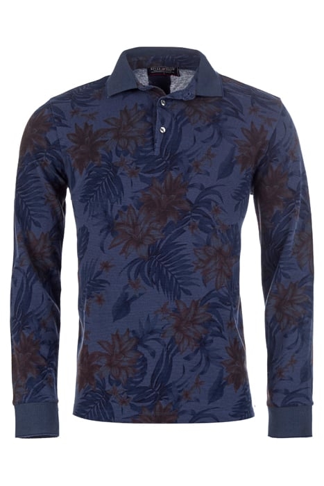 OXF AOP CF OXFORD PIQ LS BLUE 1