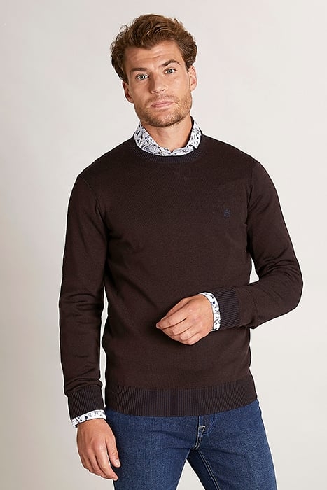 MER VANISE ROUND-NK SF SWT BROWN 2