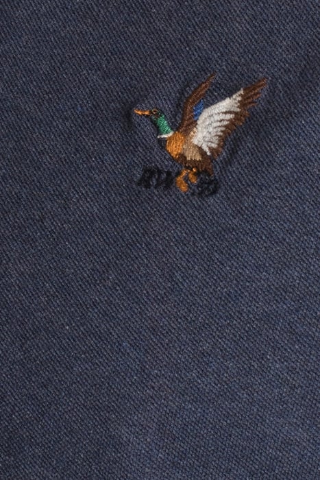 LUX DENIM CLR CF LS PIQ BLUE 8