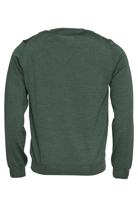 MER BSC V-NECK CF SWT GREEN 2