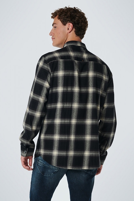 SHIRT CHECK RESPONSIBLE CHOICE COTTON BLACK 3