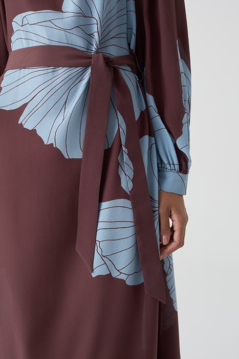 CLOSED WOMEN GATHERED DRESS DRESSES BURGUNDY 6