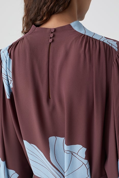 CLOSED WOMEN GATHERED DRESS DRESSES BURGUNDY 5