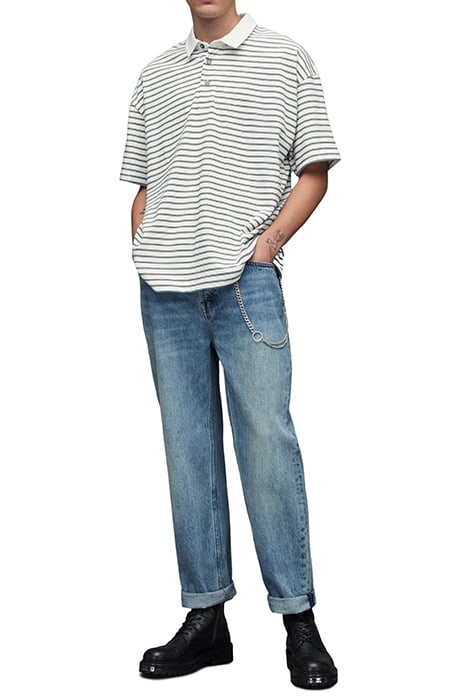 AVE SS POLO CHALK WHT/JET BLK 4