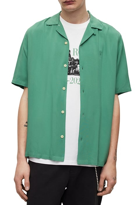 VENICE SS SHIRT DARK THYME GREEN 1