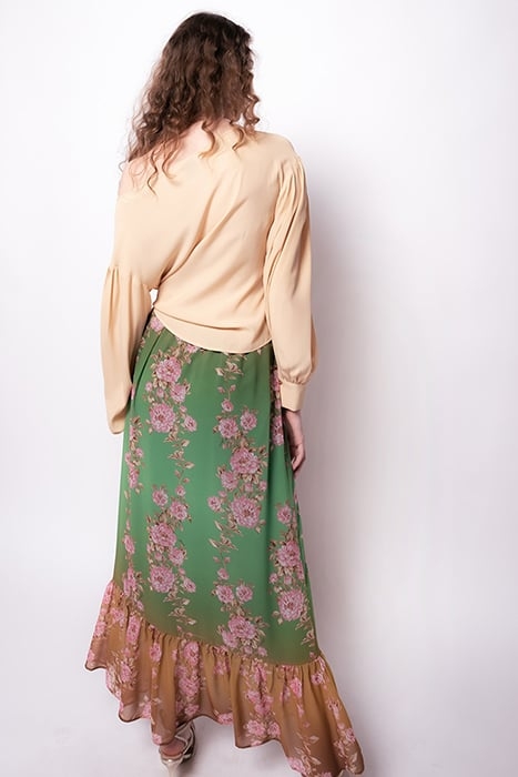 BOVOLONE BLUSA CREPE DE CHINE MATT ALMOND 3