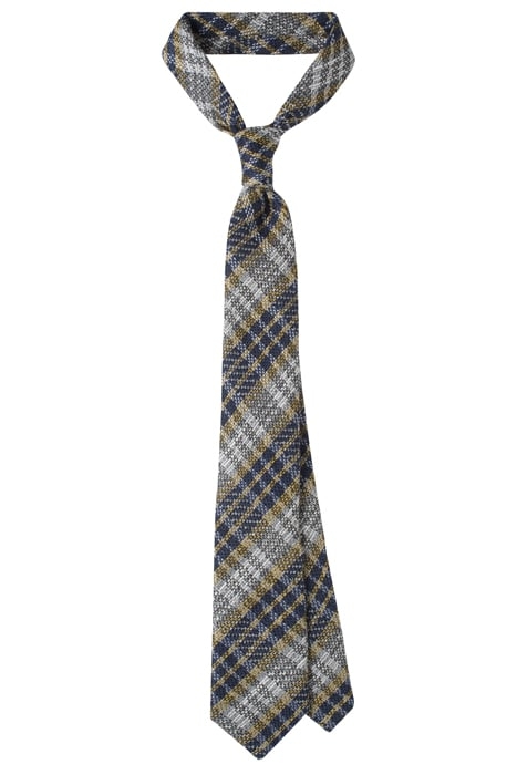YELLOW CHECK TIE 1