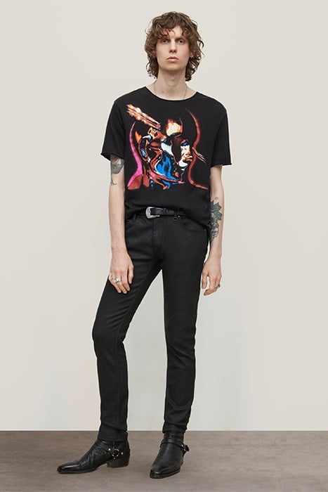 SS RAW EDGE TEE VINTAGE WASH - JUDAS PRIEST STAINE BLACK 3