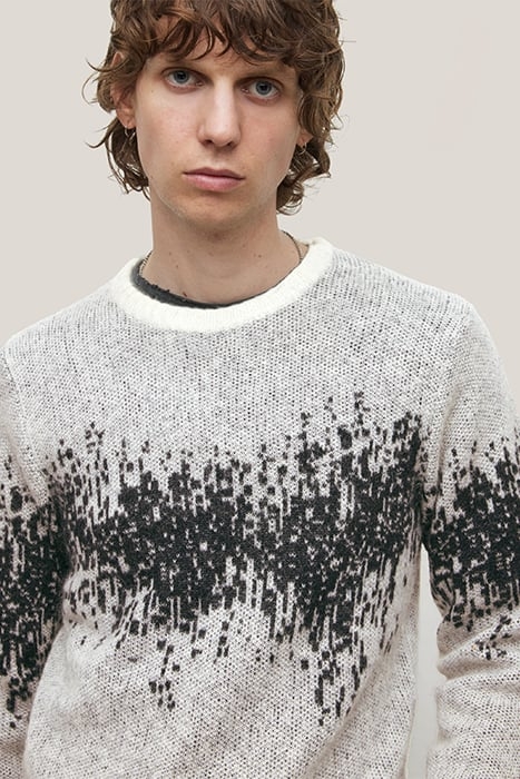 STERLING LS HEARTBEAT MOHAIR CREW WHITE 5