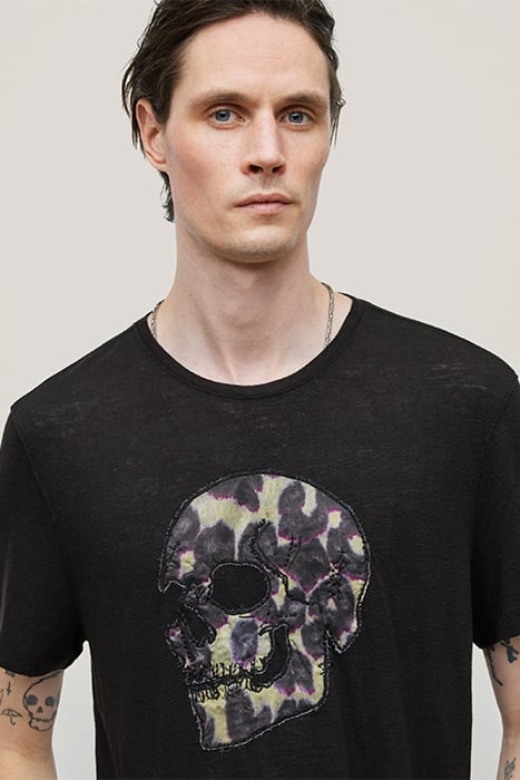 SS CREW TEE - CHEETAH SKULL BLACK 6