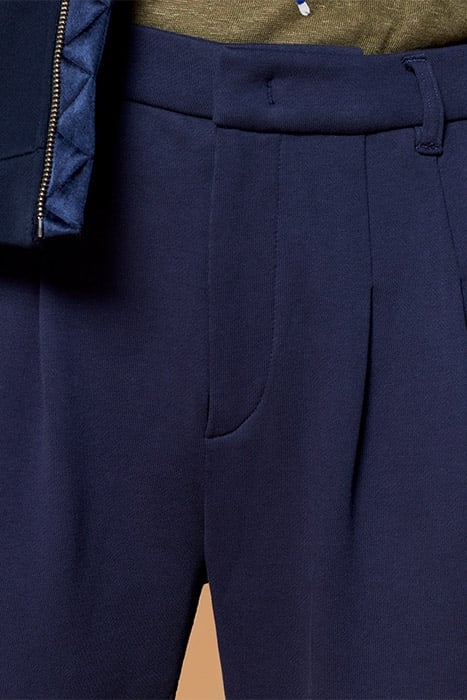 PIERA - 7/8TH SLOUCHY KNITTED TROUSERS NAVY 5