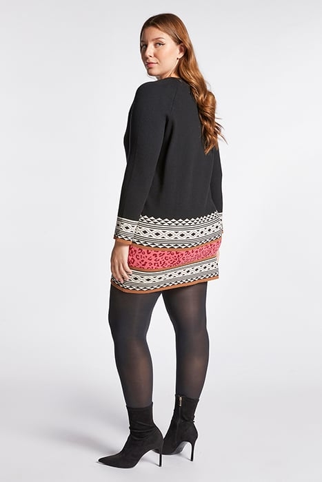 SWEATER WITH JACQUARD DESIGNS BLACK 4