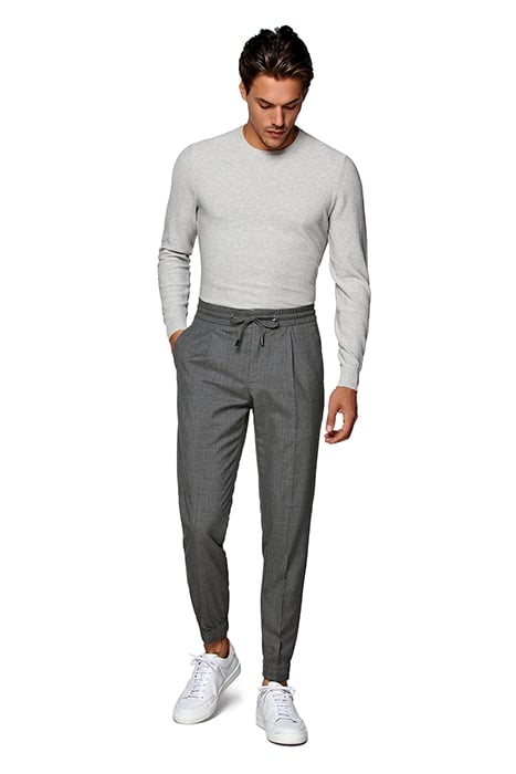MID GREY DRAWSTRING AMES TROUSERS 4