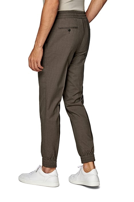 MID BROWN DRAWSTRING AMES TROUSERS 2
