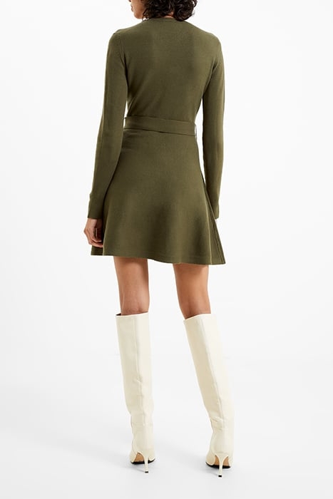 BABYSOFT WRAP MINI DRESS OLIVE NIGHT 3