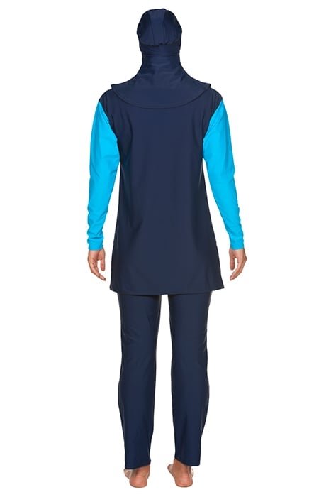 W ABIR COVER UP NAVY TURQUOISE 3