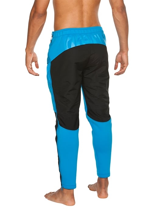 HALF-QUILTED PANT CYAN BLACK 5