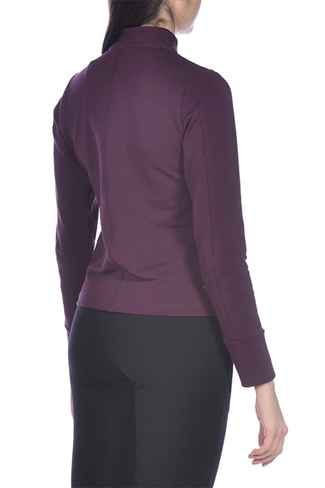 W ASYMMETRIC F/Z JACKET RED WINE 5