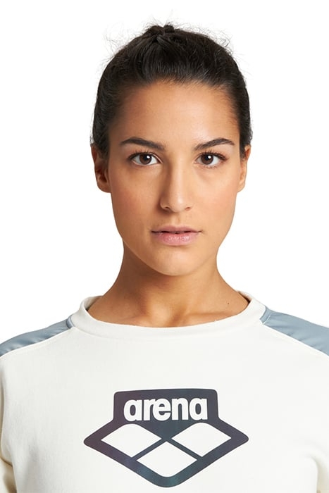 W SWEAT CREW NECK TEAM MOON WHITE STONE GREY 5