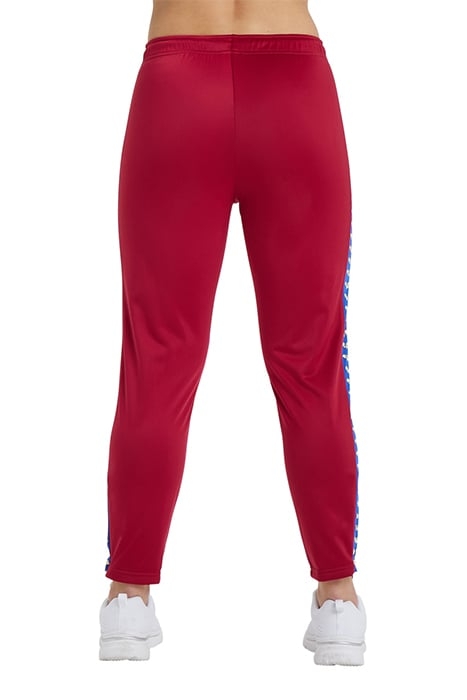 W 7/8 TEAM PANT BURGUNDY NEON BLUE BUTTER 3