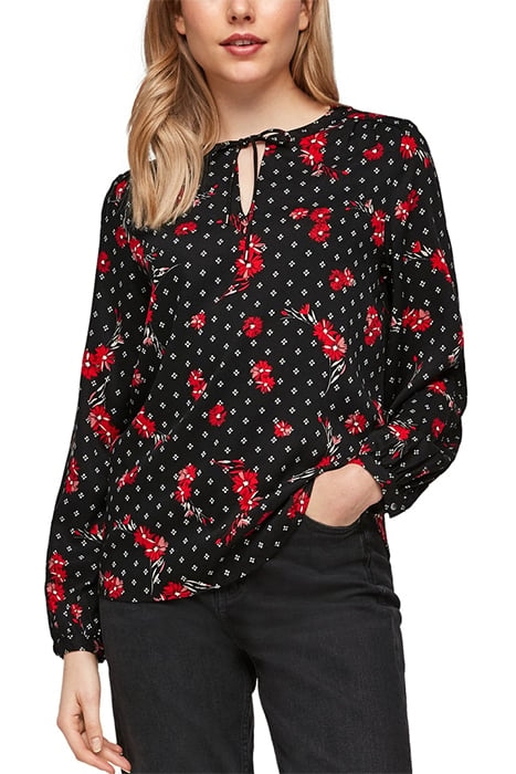 BLOUSES LONGSLEEVE GREY/BLACK 2