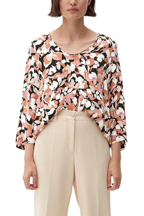 BLOUSES 3/4 SLEEVE GREY/BLACK 2