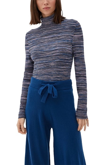 PULLOVER LONGSLEEVE, TURTLENECK GREY/BLACK 2