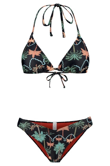 LIZ BIKINI SET JAIPUR PALM BLACK BLACK 1