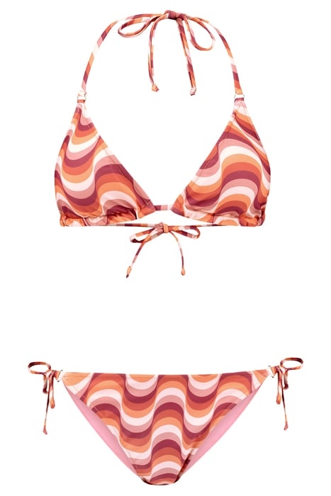 LIZ REVERSIBLE BIKINI SET GROOVY WAVE FROZEN CHOCO BROWN FRO 7