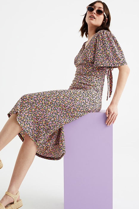 DRESS MID LENGTH MULTI-COLOURED 4