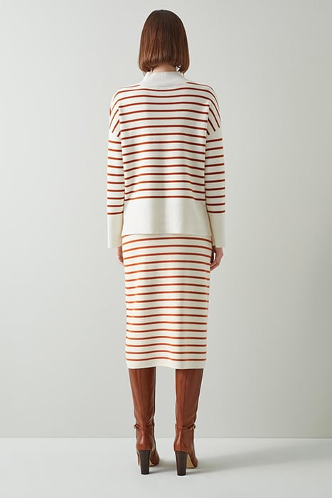 ISABELLA MIDI SKIRT CREAM 2