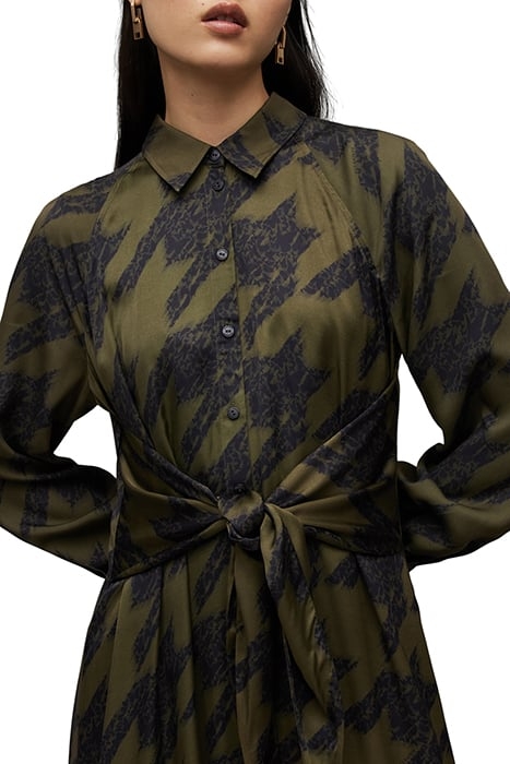 CLANETTA TONI DRESS KHAKI GREEN 4