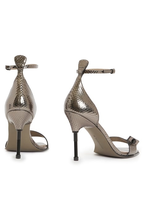 BETTY SNAKE SANDAL GUNMETAL GREY 4