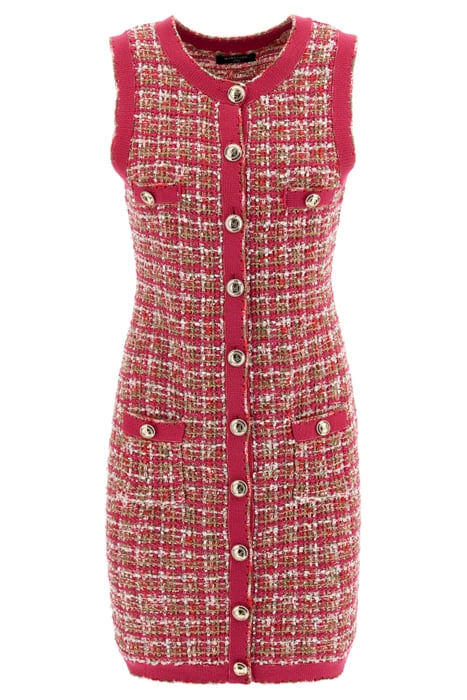 MARIAH DRESS TWEED S CORAL PEONIE TWEED 5