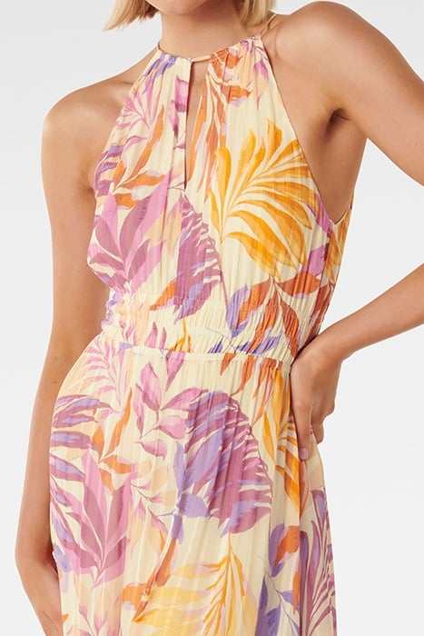 JAE HALTER MIDI DRESS LILAC MIAMI TROPICAL 4