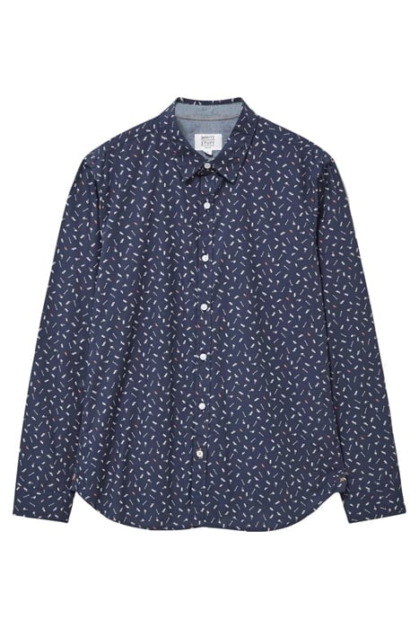 INSTRUMENTS PRINTED SHIRT DARK NAVY 4