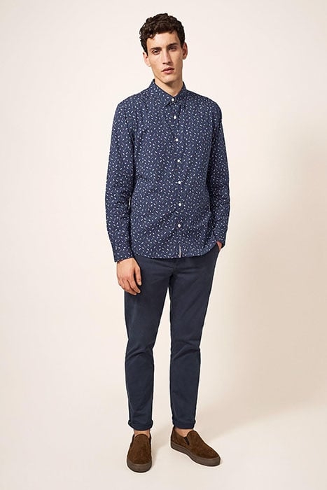 INSTRUMENTS PRINTED SHIRT DARK NAVY 1