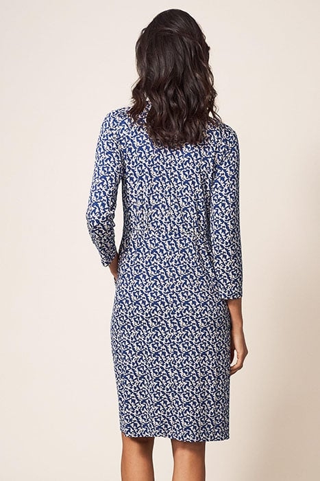 TALLIE ECO VERO JERSEY DRESS NAVY MULTI 2