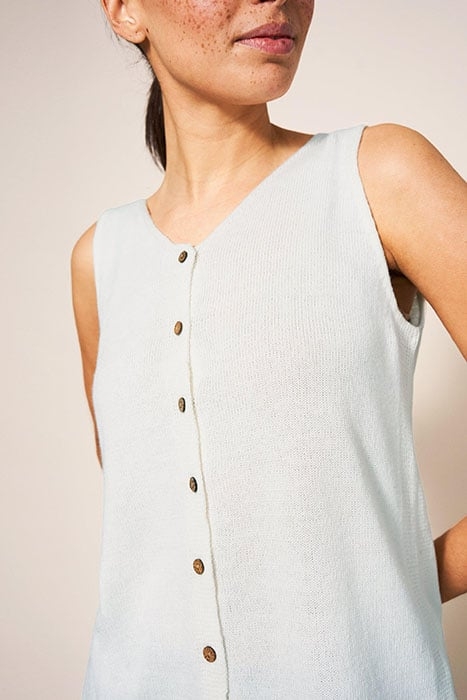 DAISY KNITTED VEST LIGHT NATURAL 3