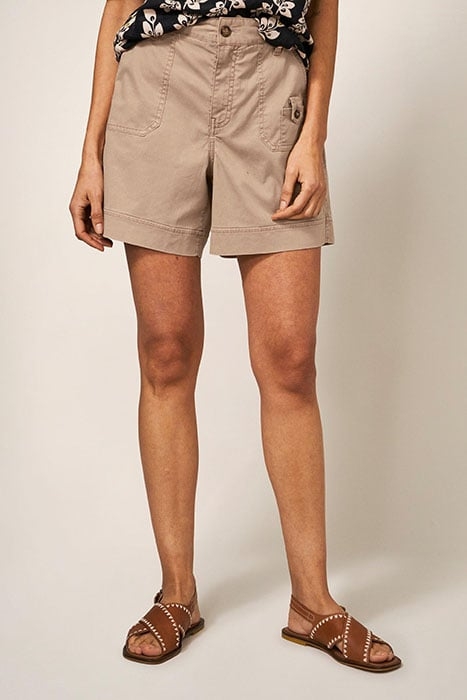 MOLLIE COMBAT SHORTS DARK NATURAL 1