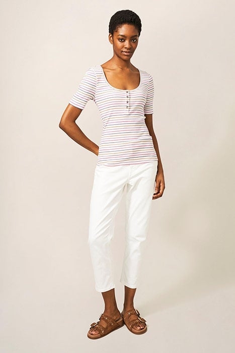 SHERBET TEE WHITE MULTI 1