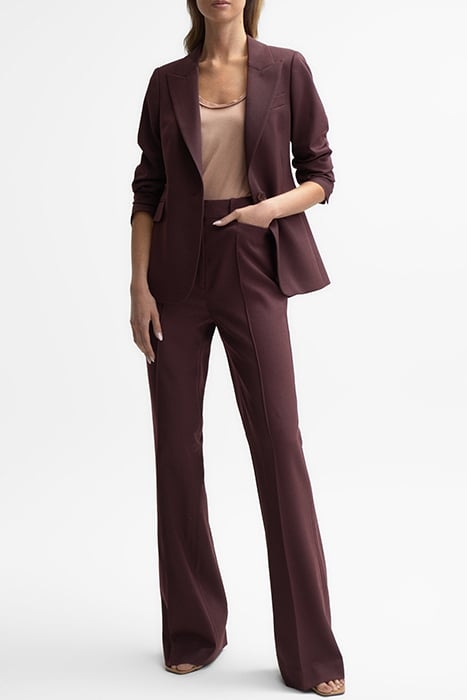 FLORA WIDE-LEG & FLARED PANTS BERRY 2